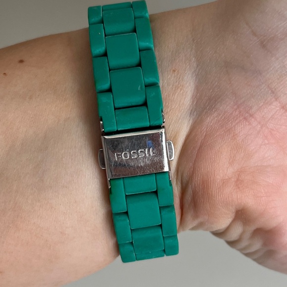 Ladies Fossil Cecil Watch Green Stainless - Picture 2 of 4